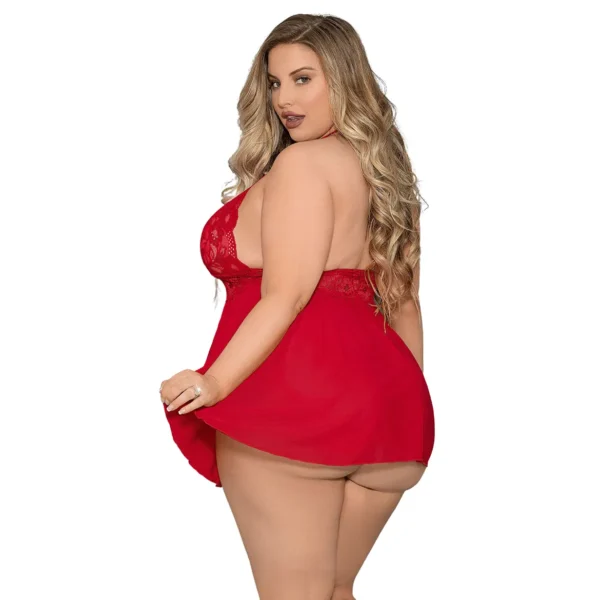 Sexy Women's Halter Neck babydoll Nightwear - Image 2