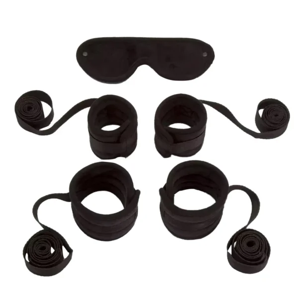 Adjustable Bed Restraint Kit with Blindfold - Image 2