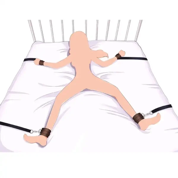 Four Nylon Straps with handcuffs & Ankle Cuffs - Image 4