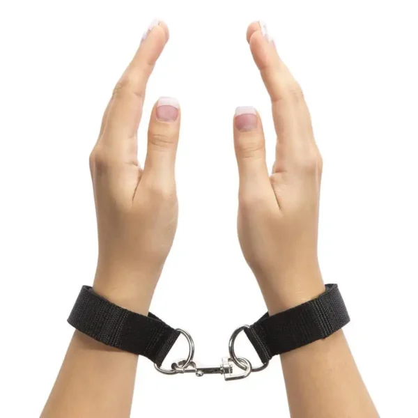 Two Pieces Of Handcuff Pair With Metal Lock