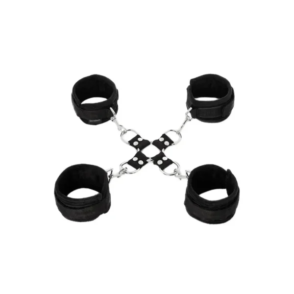 Soft Hogtie Set With Handcuffs and Ankle Cuffs - Image 2