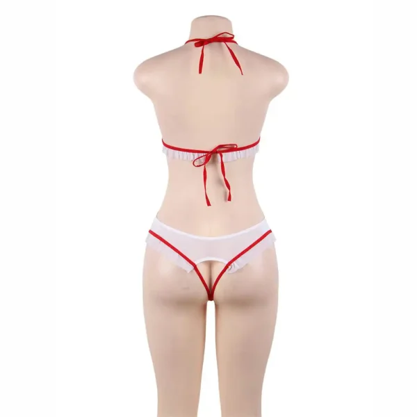 Sexy night shift hot nurse open crotch costume - Image 4