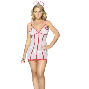 Women Sexy Nurse Costume Role Play Lingerie set