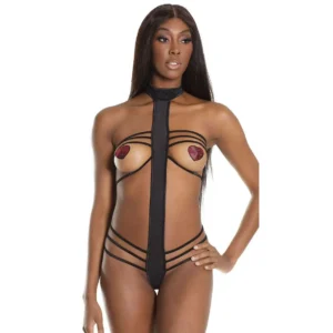 Sexy Women's Bondage Harness Teddy Lingerie Set