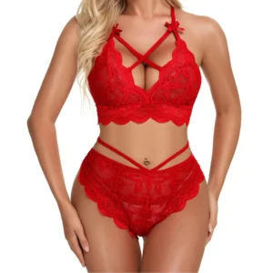 Women's Sexy Crisscross Design Bralette Lingerie