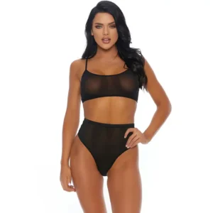 Women's Sexy See Through Hipster Lingerie Set
