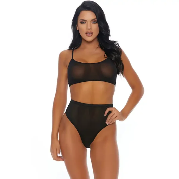 Women's Sexy See Through Hipster Lingerie Set
