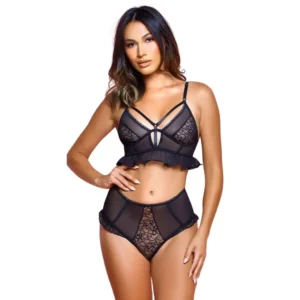 Women's Sexy High-Waist Lingerie Set