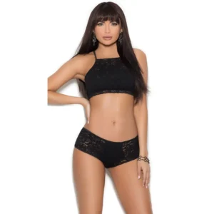 Women's Sexy Lace Full Coverage Bra and Panty Lingerie Set