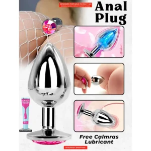 Stainless Steel Diamond Anal Plug