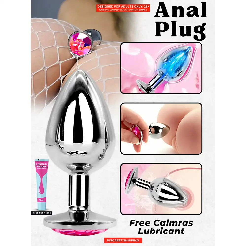 Stainless Steel Diamond Anal Plug