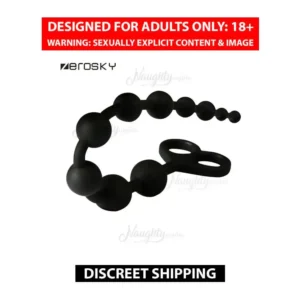 Anal Ball Butt Plug Large Size Black Anal Beads Silicone Anal Sex Toys