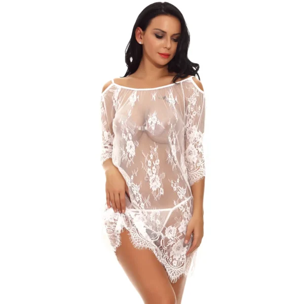 Sexy Women's See Through Babydoll Nightwear - Image 3