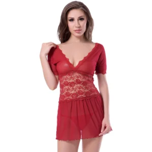 Women's Lace Design Enchantress Babydoll Nightwear