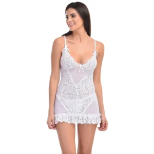 Women's Frill Babydoll Nightwear Dress
