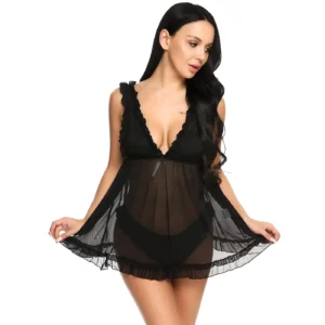 Women's Sexy Feminine Laced Babydoll
