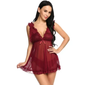 Women's Sexy Feminine Lace Babydoll