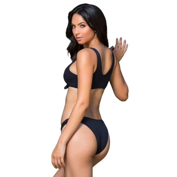 Sexy Women's Deep Neck Lingerie set - Image 2