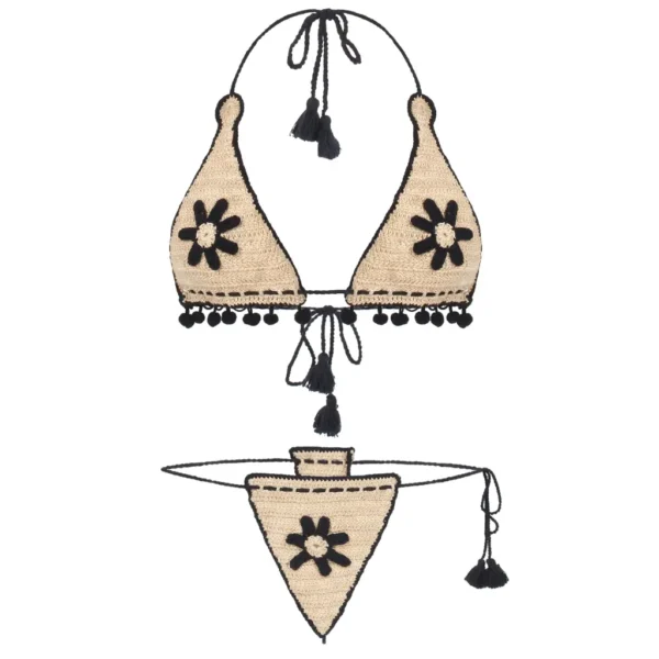 Women's Sexy Crochet Bikini Lingerie Set - Image 4