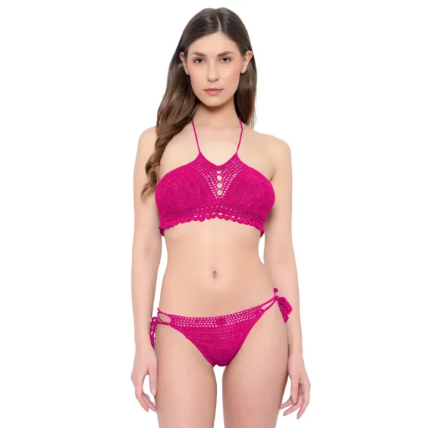 Women's Sexy Crochet Bikini Lingerie Set