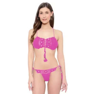 Sexy Cotton Tassels Crochet Women's Lingerie Set