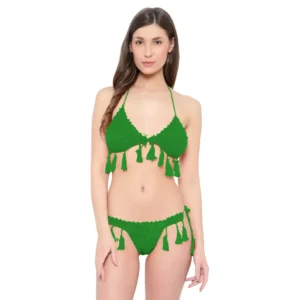 Women's Sexy Crochet Lingerie Set with Latkans