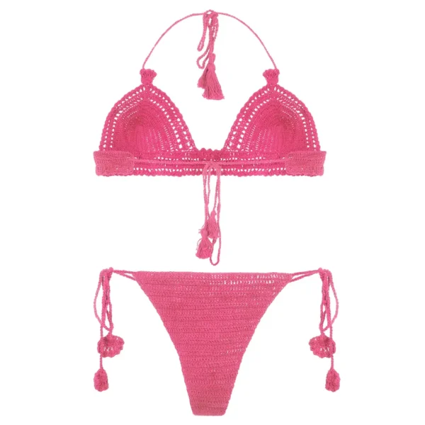 Women's Sexy Mid-Rise Crochet Lingerie - Image 3