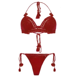 Women's Sexy Mid-Rise Crochet Lingerie
