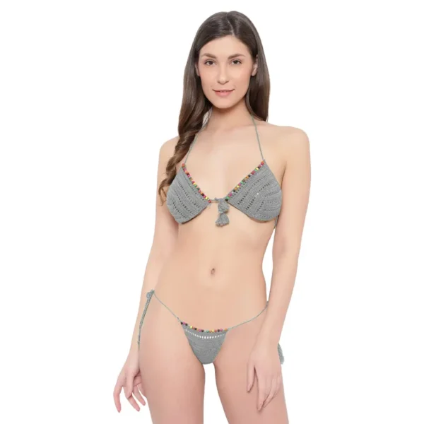 Women's Sexy Self-Design Cotton Crochet Lingerie
