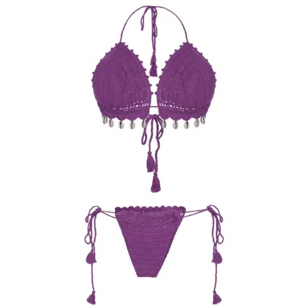 Women's Sexy Crochet Bikini Lingerie Set - Image 3