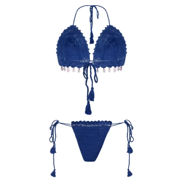 Women's Sexy Crochet Bikini Lingerie Set - Image 4