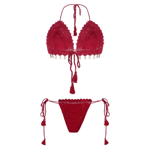 Women's Sexy Crochet Bikini Lingerie Set