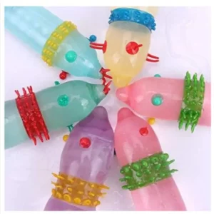 Extra Dotted Ribbed Climax Control Condoms For Mens Pack of 6