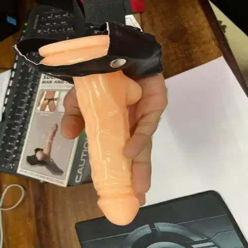 Men's Soft Silicone Reusable Dragon Condom with Adjustable Belt - Image 4