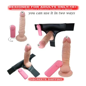 8 Inch Lesbian Wearable Dildo With Belt Sex Toy For Women And Couples