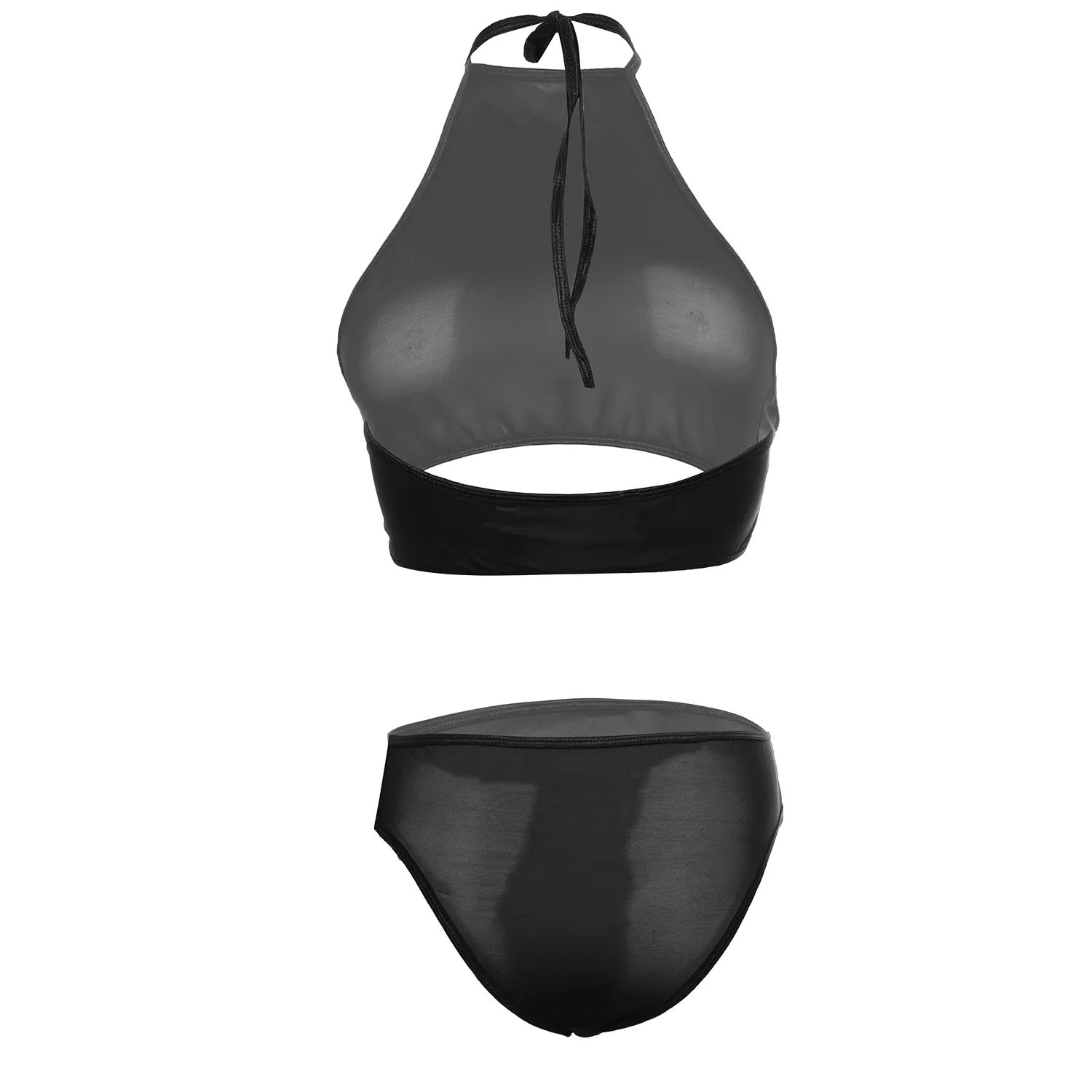 Women Push and Pull Black Bra and Panty Set - Image 2
