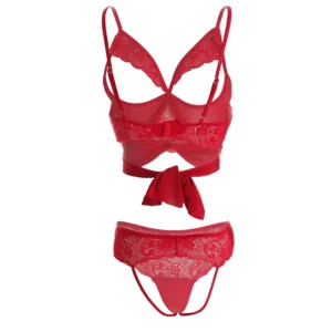 Women Front Open Round Hand Ties Lingerie