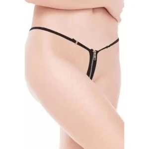 Women's Sexy Zip Closure Micro Panty