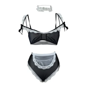 Women's Two Piece Maid Costume Set