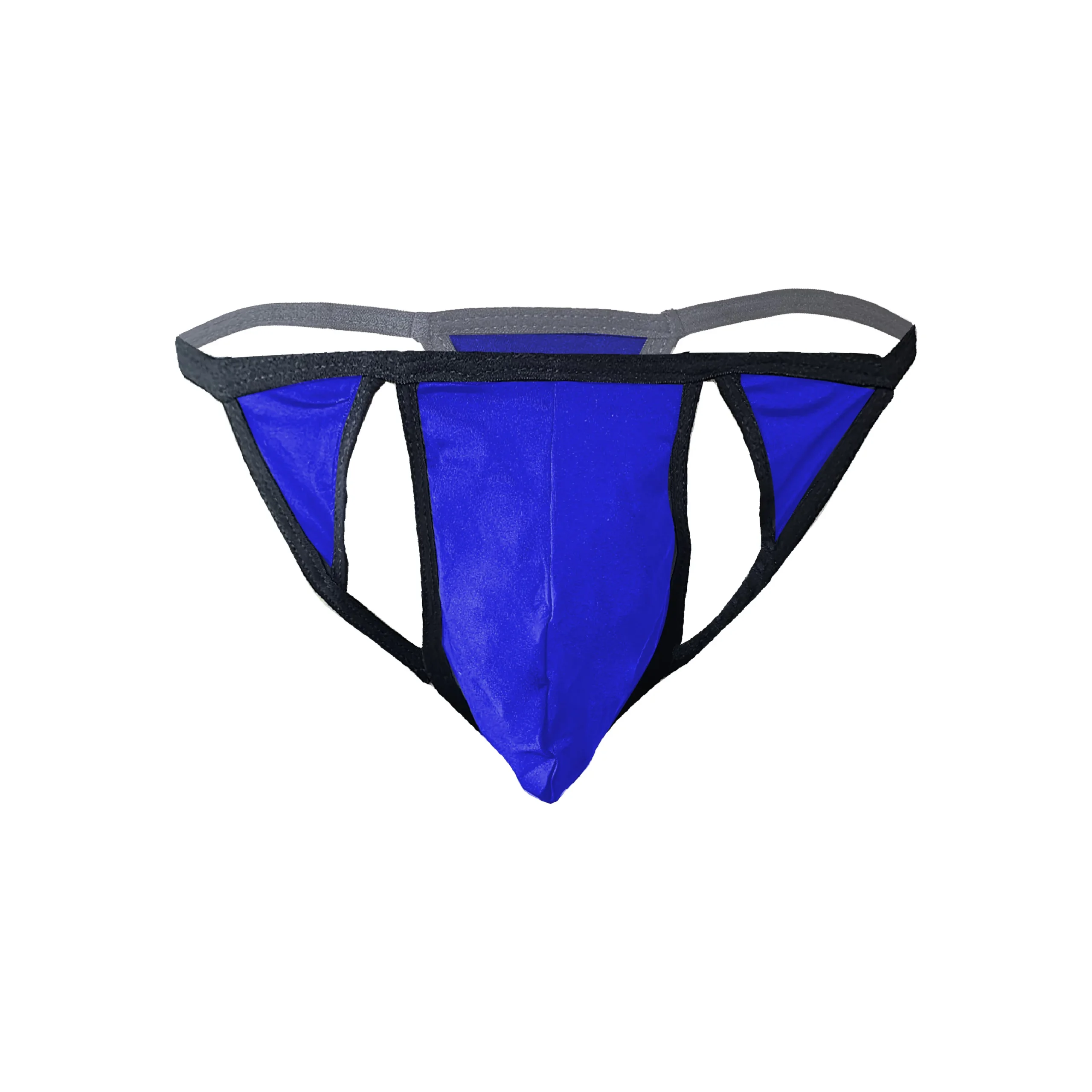 Men's Hollow Design Royal Blue Color Underwear