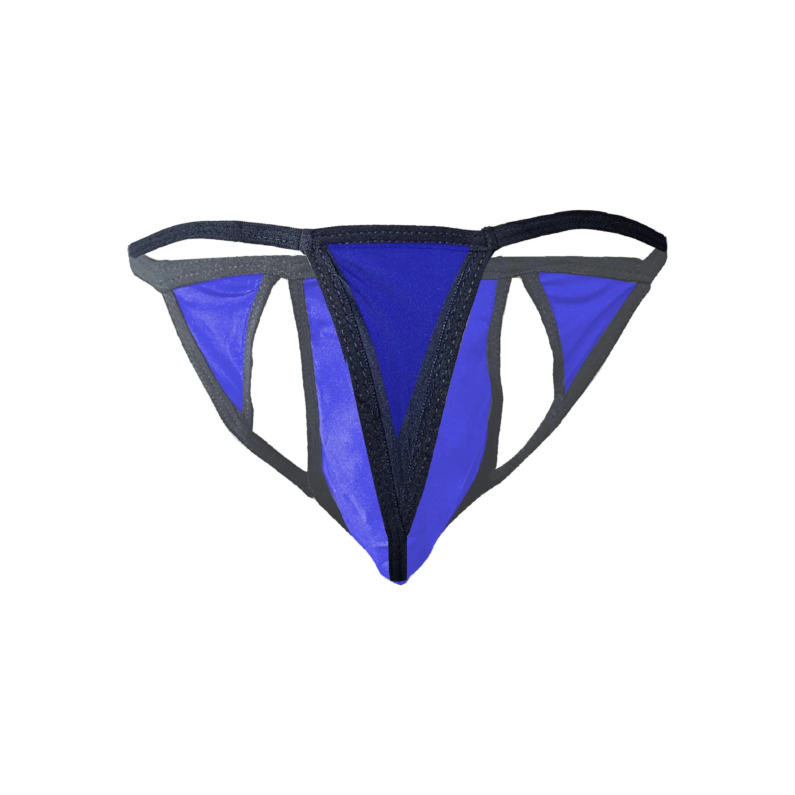 Men's Hollow Design Royal Blue Color Underwear - Image 2