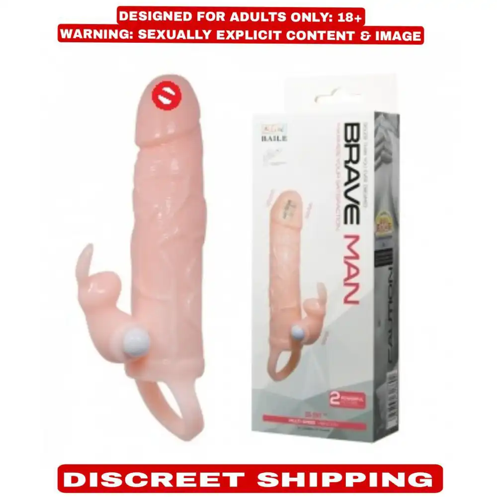 Dual Vibration Extension Sleeve For Men