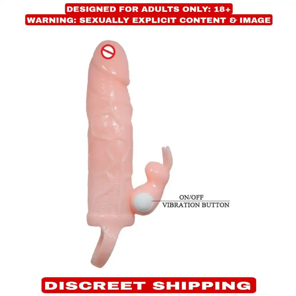 Dual Vibration Extension Sleeve For Men - Image 2