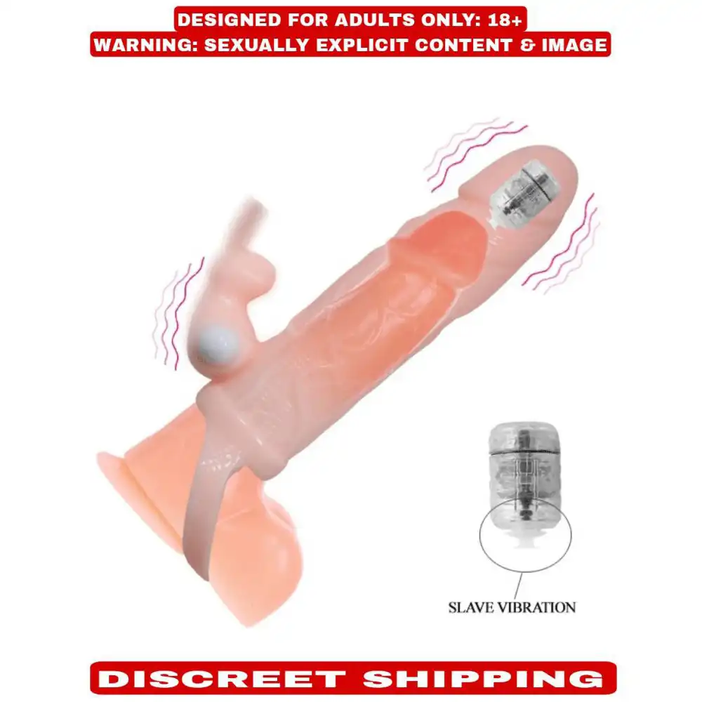 Dual Vibration Extension Sleeve For Men - Image 3