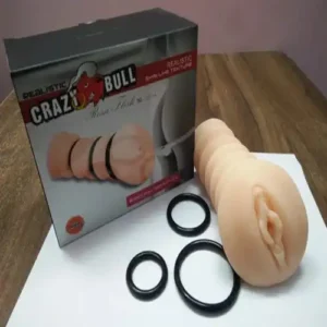 Soft SIlicone Ribbed Massager For Men