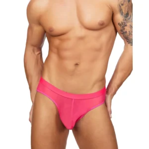 Men's Solid Power Net Brief Underwear