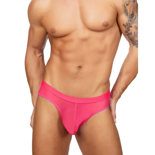 Men's Solid Power Net Brief Underwear