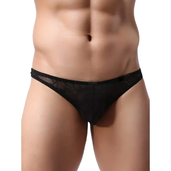 Men's Lace Embroidered Brief Underwear - Image 3