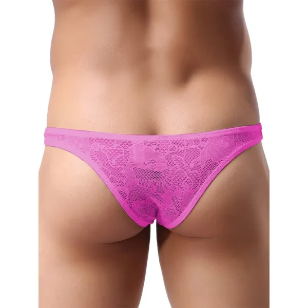 Men's Lace Embroidered Brief Underwear - Image 2