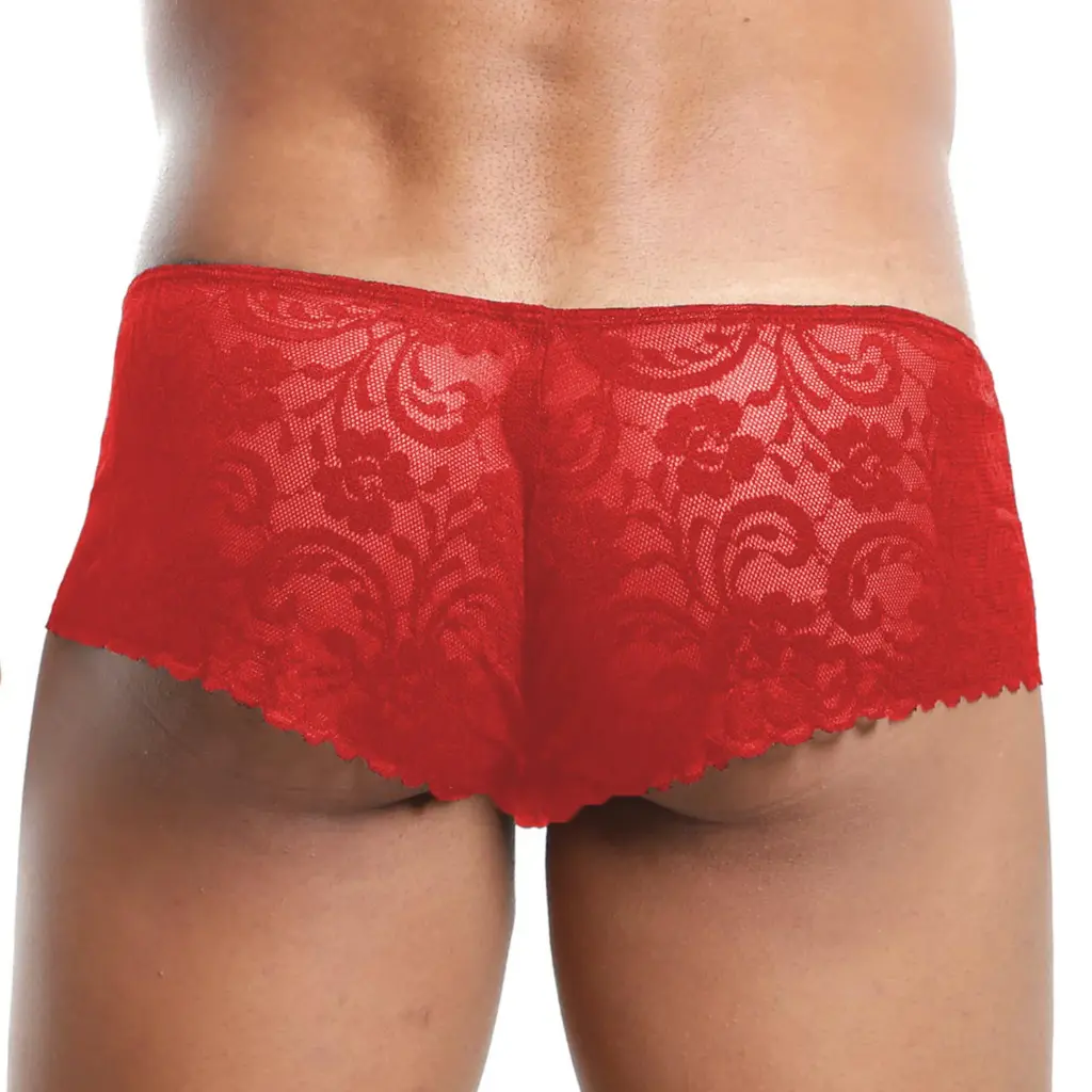 Men's Seductive Lace Boxer Underwear - Image 2